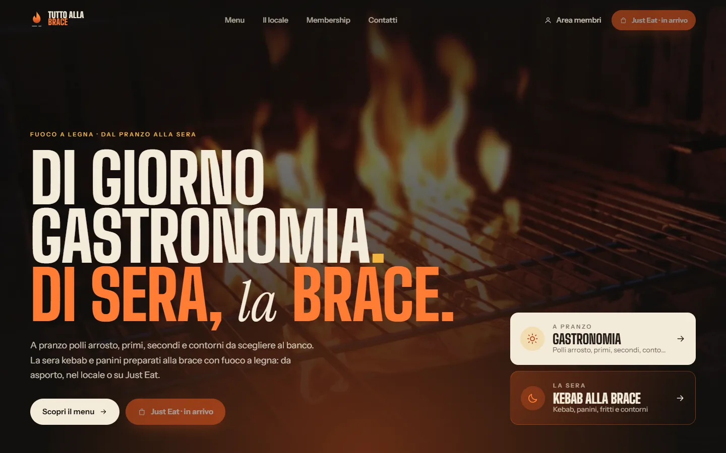 La home: pranzo e sera